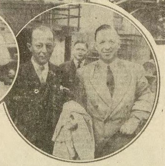 Léon Thurm und Asbjørn Halvorsen 1946 in Luxemburg