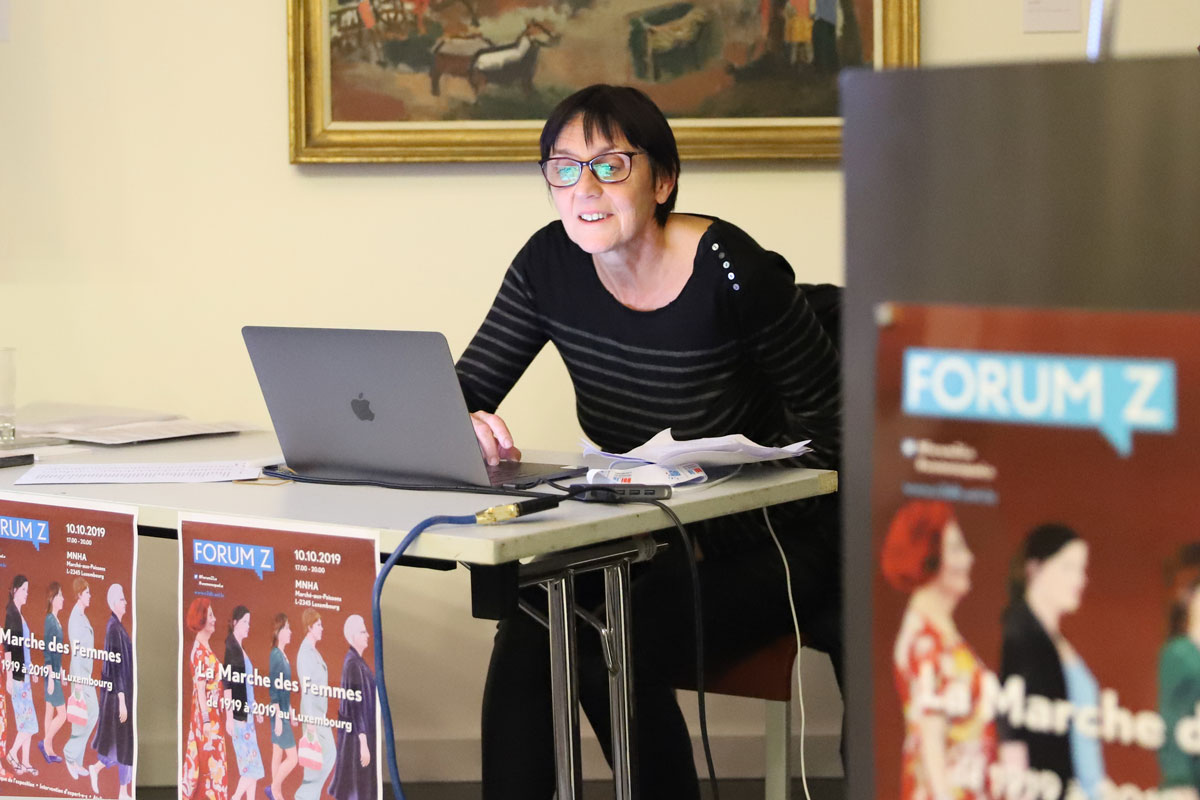 Forum Z La Marche des Femmes de 1919 à 2019 au Luxembourg. Atelier interactif avec Viviane Thill