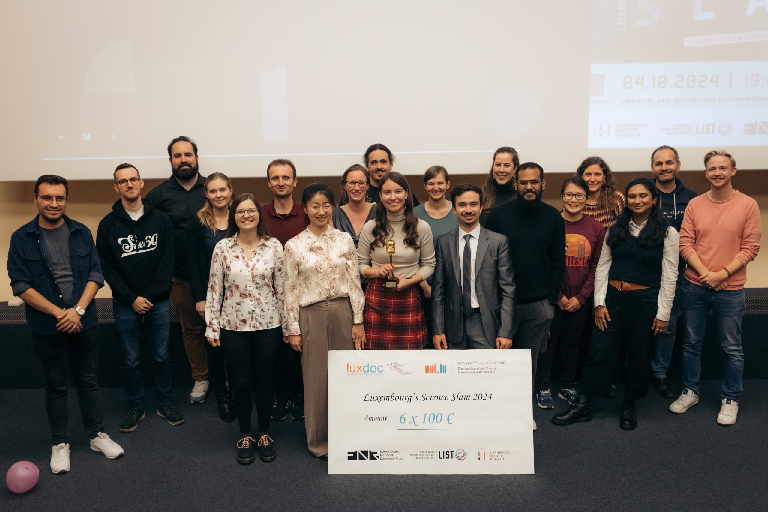 Luxembourg's Science Slam 2024 Group Picture