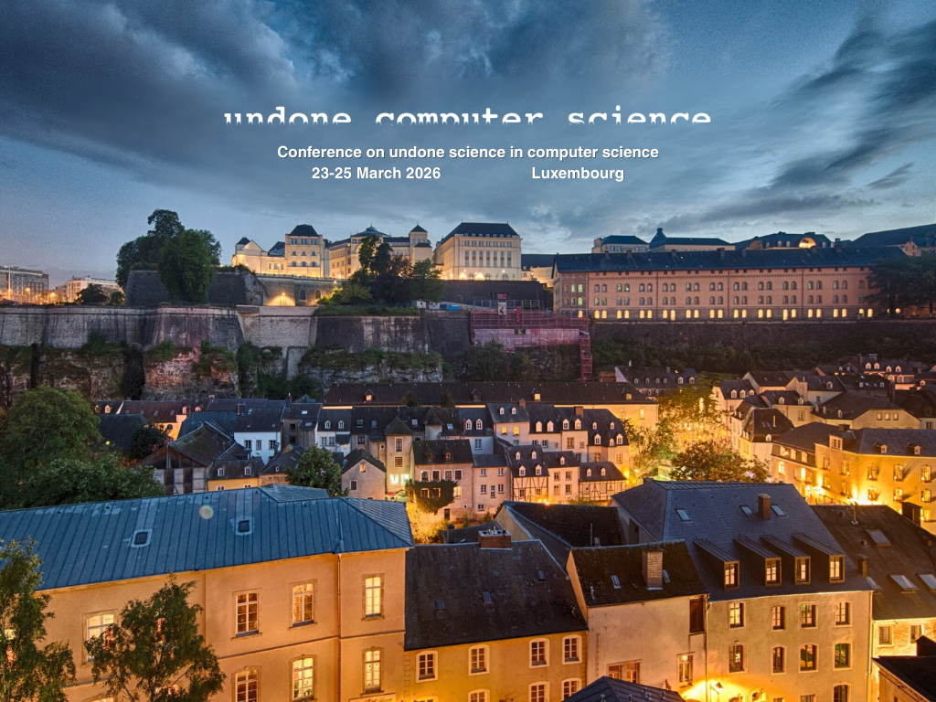 Undone Computer Science conference 2026