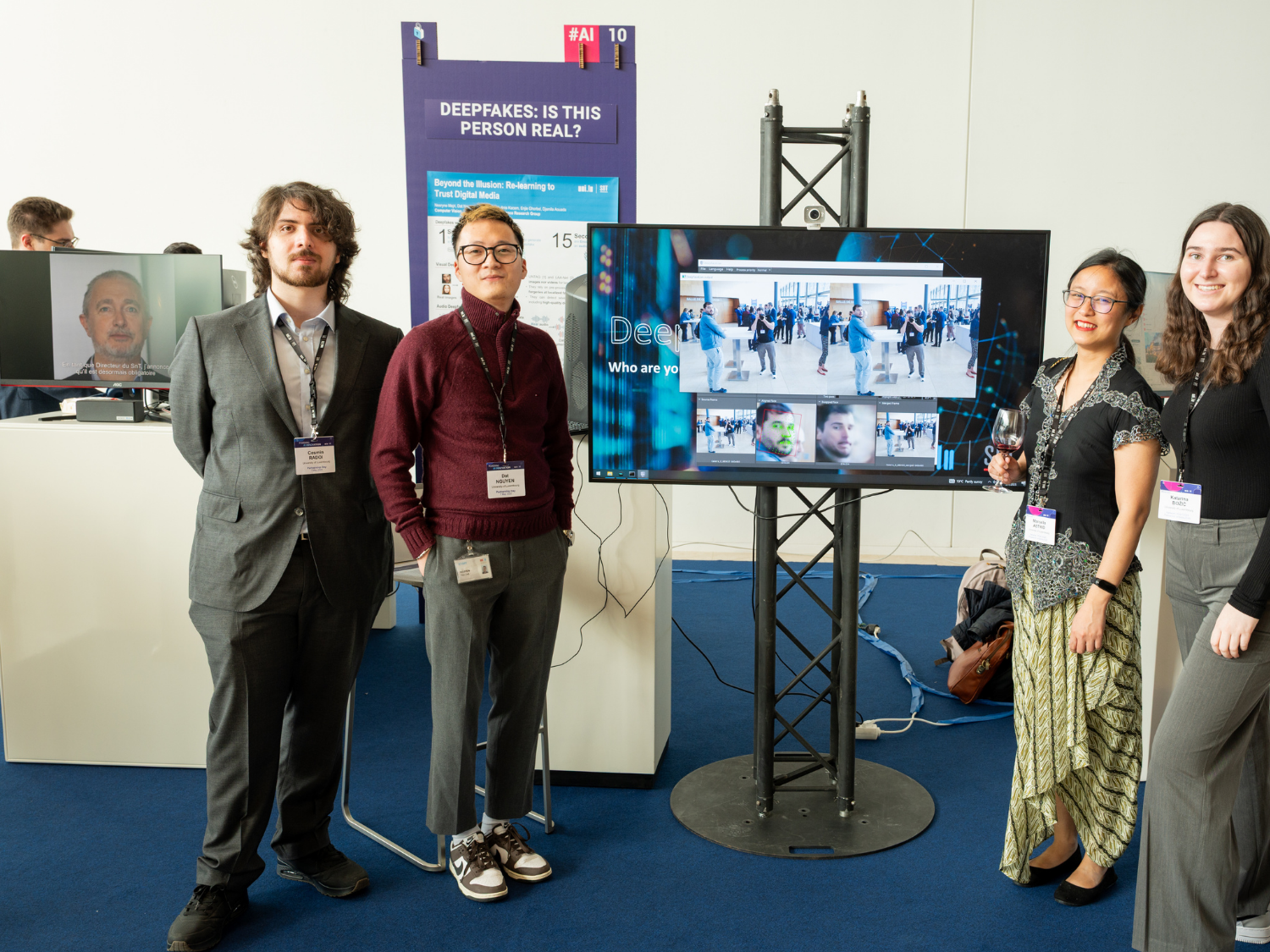 When seeing is no longer believing: Interact live with deepfake detection on a touchscreen.