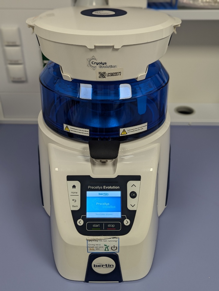 Bertin Precellys Evolution Homogenizer with Cryolys Evolution