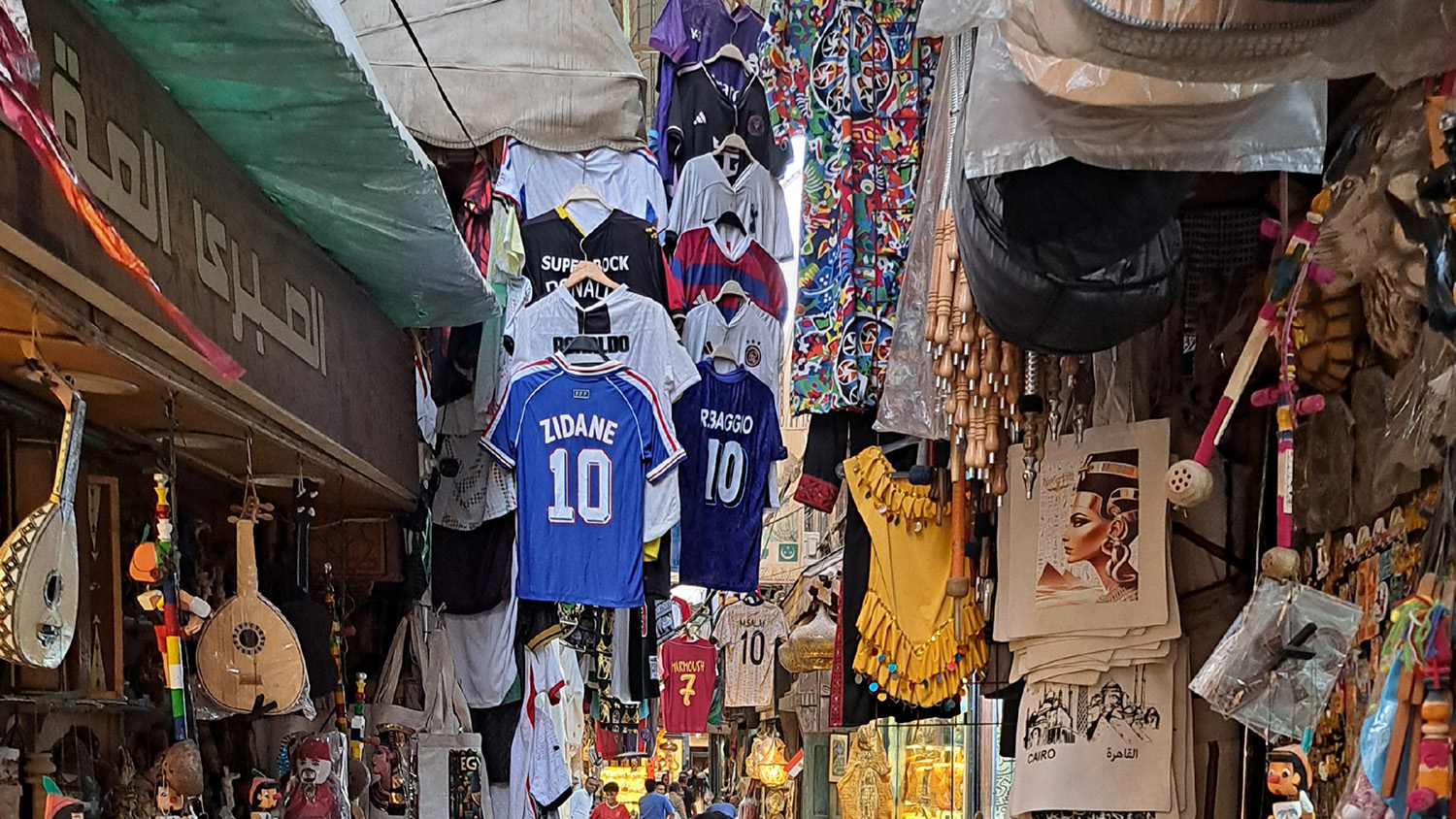 View from Khan El Khalili historic Bazaar in Cairo, Egypt