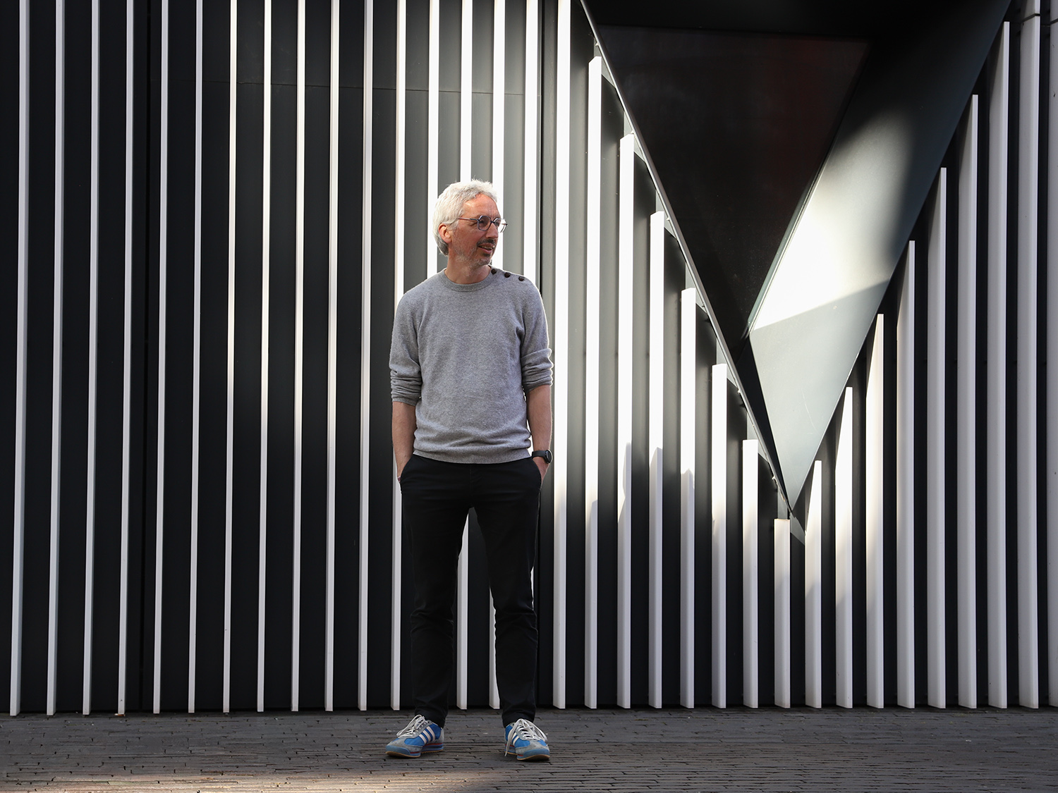 Benoît Majerus in front of the Learning Centre in Belval