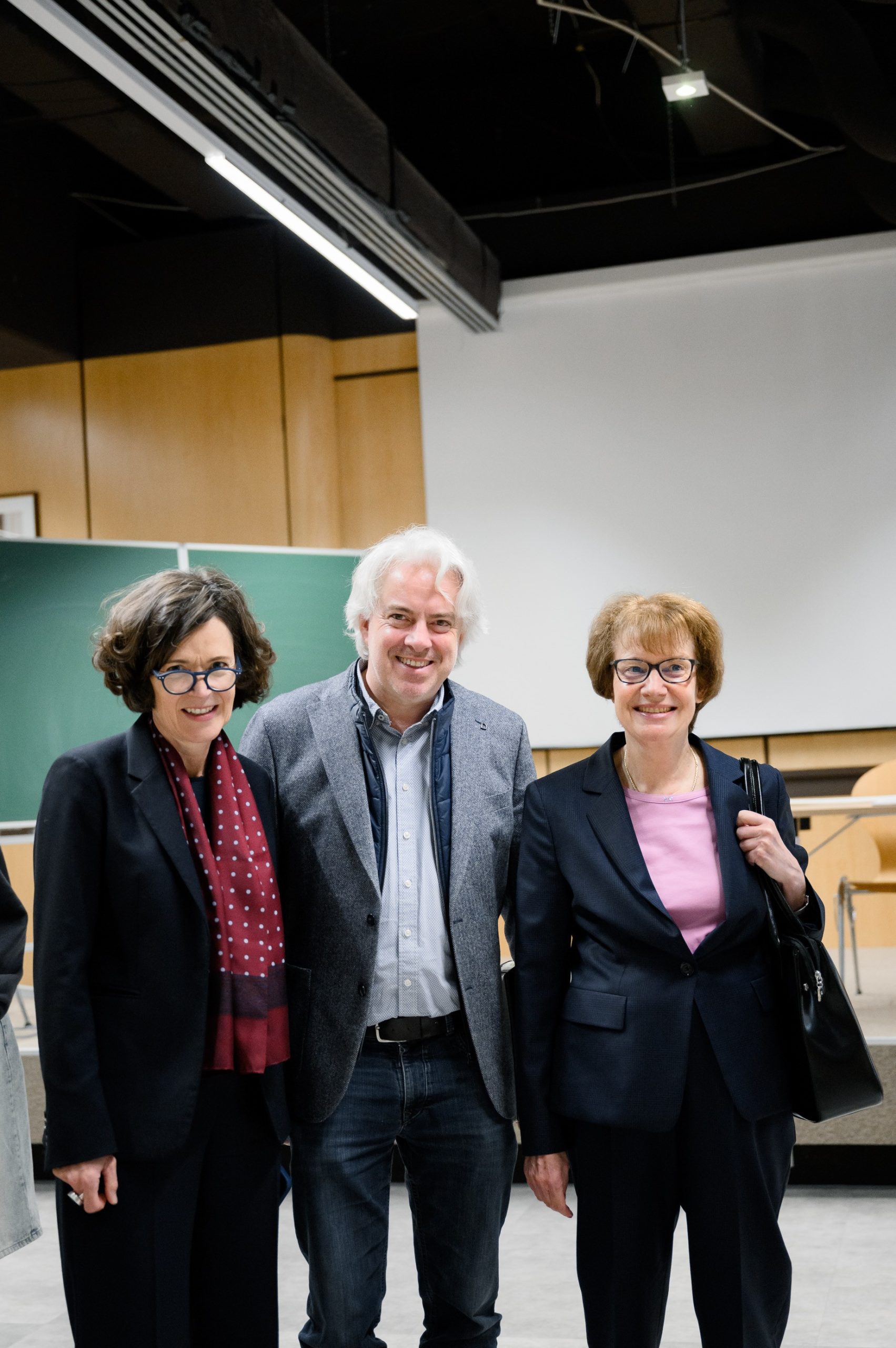 Dr Heike Peitsch, Ambassador of Germany, Prof Dr Andreas Fickers, Director of C²DH, and Judith Reicherzer, Communication Specialist, Lycée Aline Mayrisch