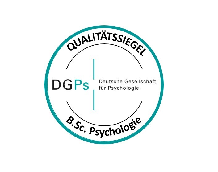 Qualitätssiegel B.Sc. Psychologie Deutsche Gesellschaft für Psychologie Logo