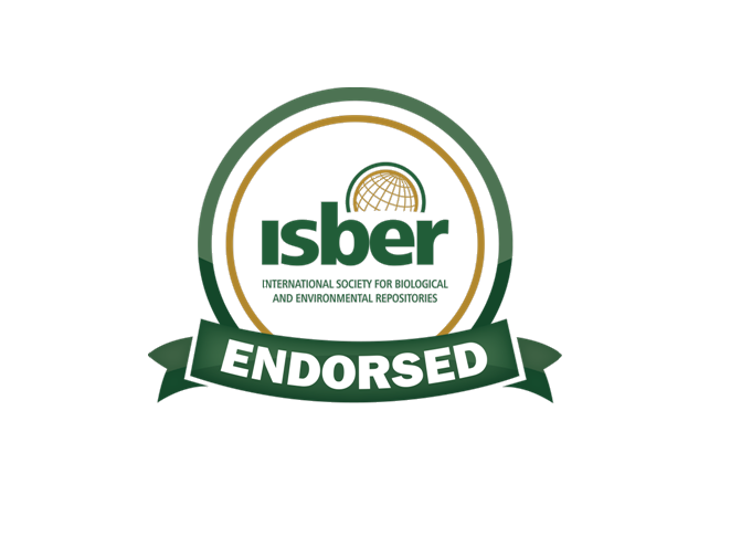 International Society for Biological and Environmental Repositories (ISBER) Endorsment Logo