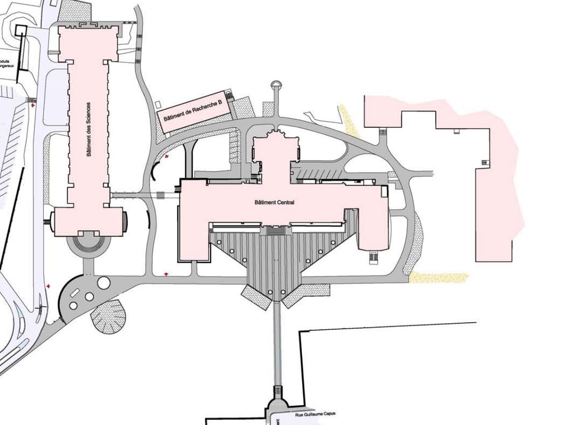 Map of Limpertsberg campus