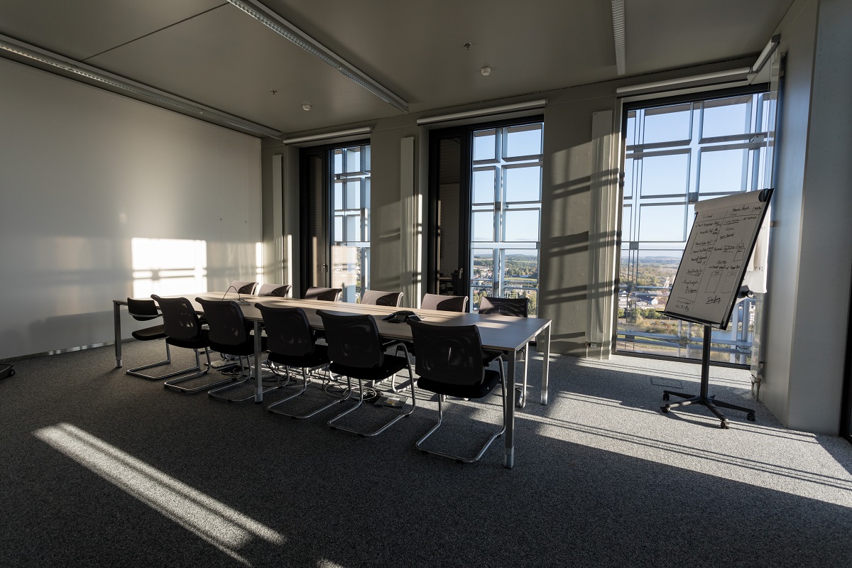 Empty room inside the MSA Building.