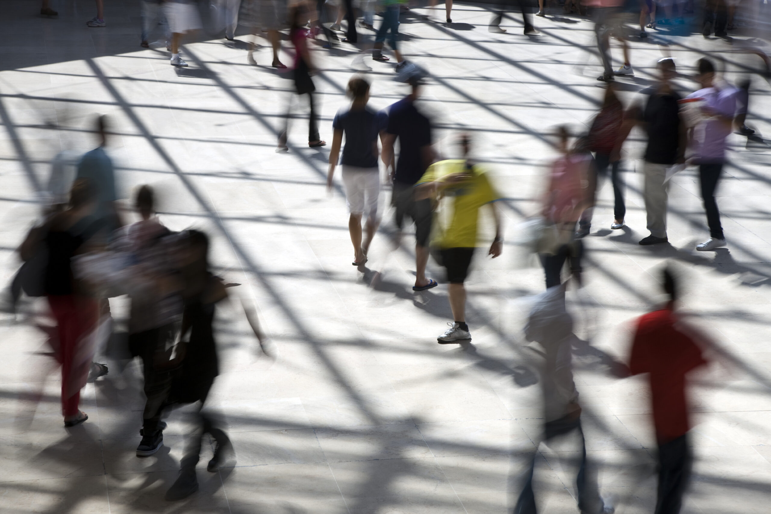 People walking