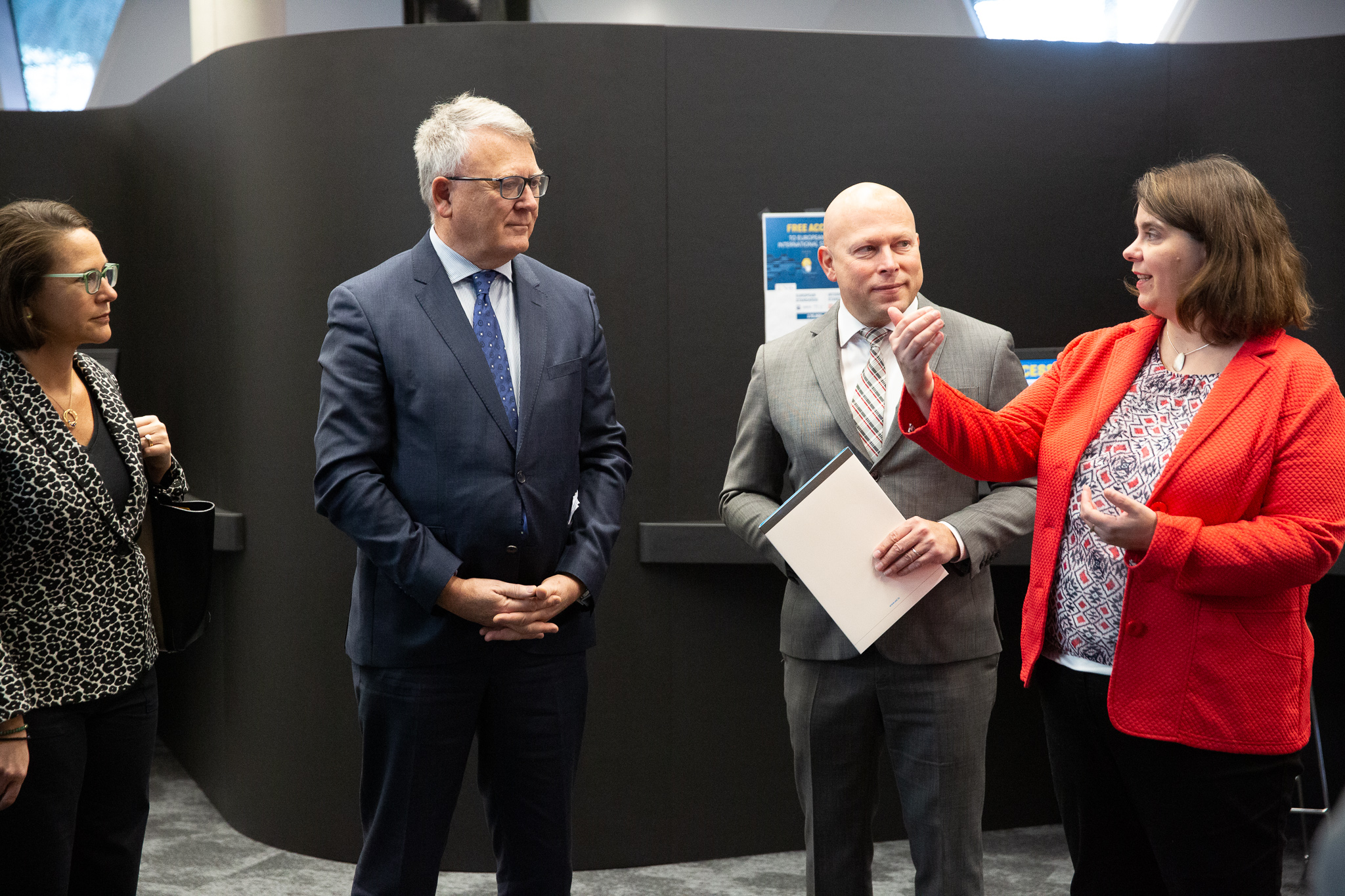 Yuriko Backes, Nicolas Schmit, Prof. Dr Stéphane Pallage and Marie-Pierre Pausch © University of Luxembourg