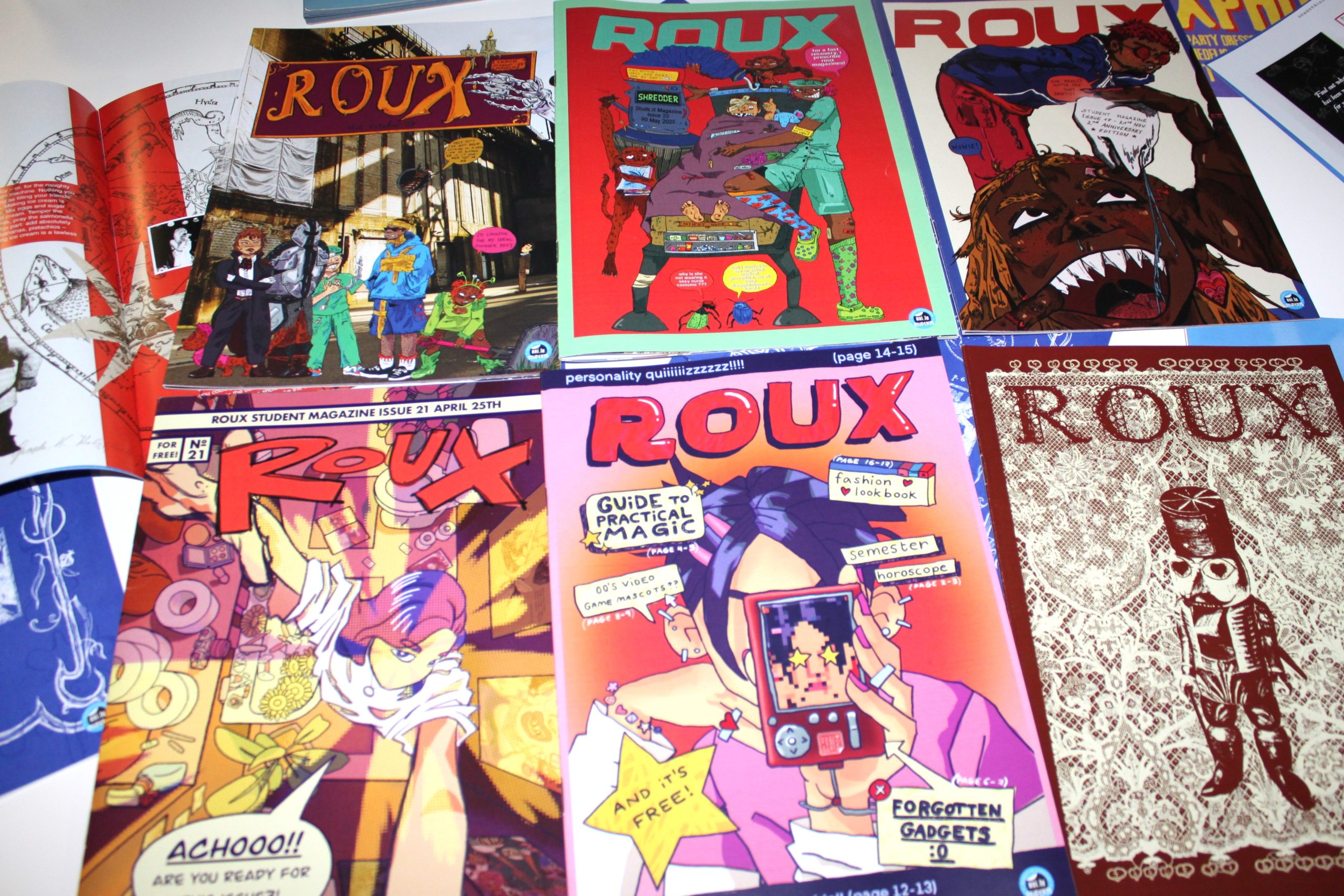 ROUX magazine covers