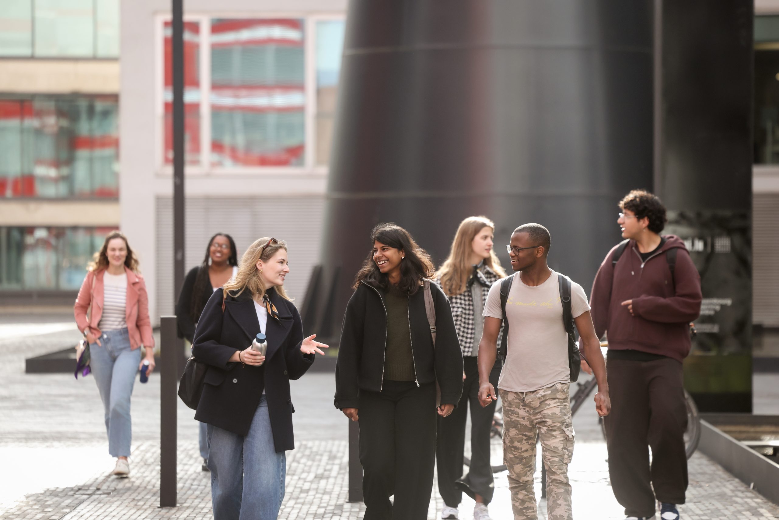 Group of students at the University of Luxembourg Belval Campus
